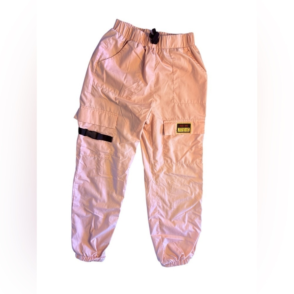 SHEIN Kids Light Pink Joggers with Pockets